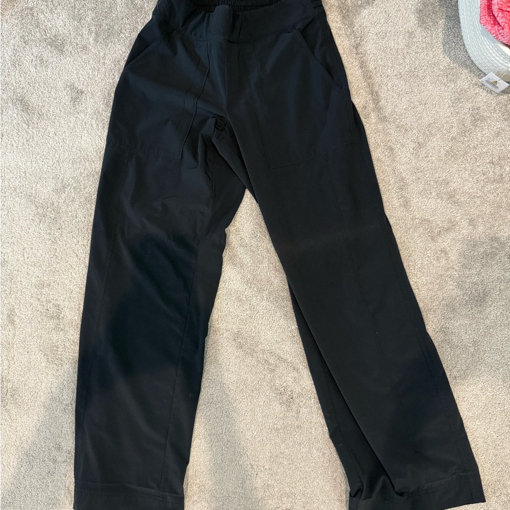 Athleta Black Wide-Leg Pants - size 2P